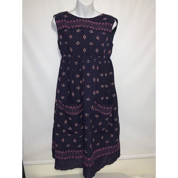Anna Sui Dresses & Skirts - Anna Sui Smocked Cottage-core Purple Dress W/ Pockets Size 2